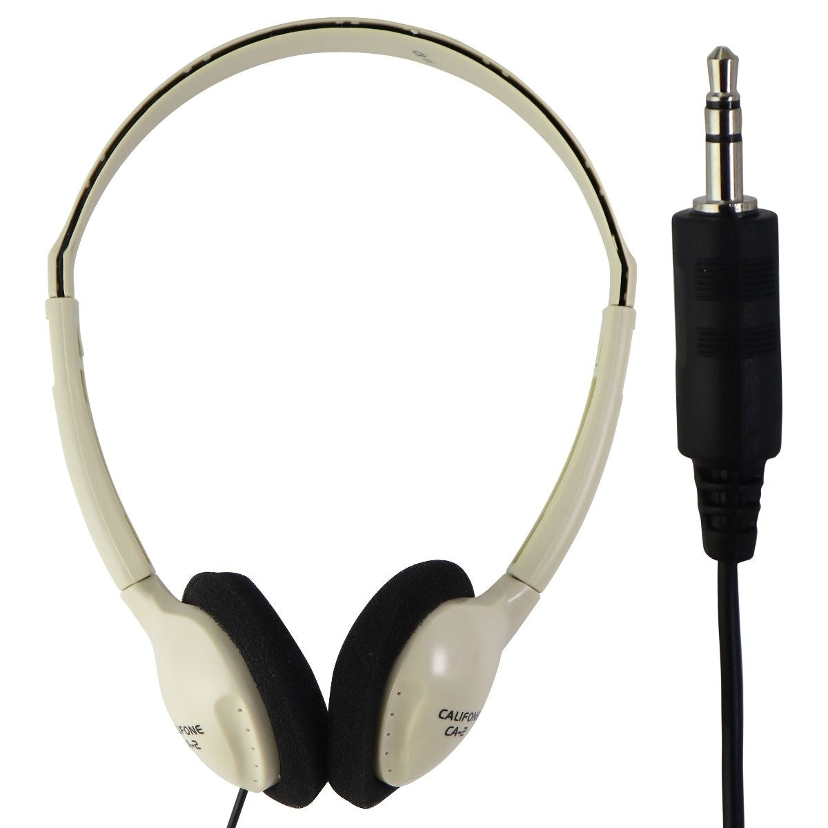 Califone CA-2 Wired 3.5mm Stereo Headphones - Beige Portable Audio - Headphones Califone - Simple Cell Bulk Wholesale Pricing - USA Seller