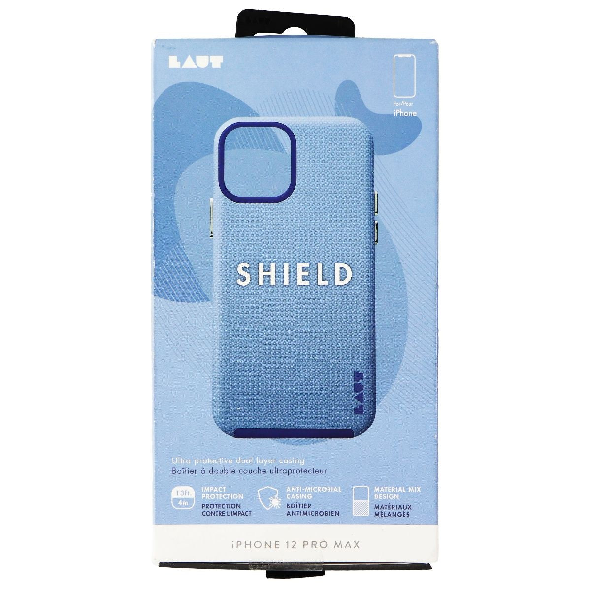 Laut SHIELD Series Case for Apple iPhone 12 Pro Max - Lilac Cell Phone - Cases, Covers & Skins Laut - Simple Cell Bulk Wholesale Pricing - USA Seller