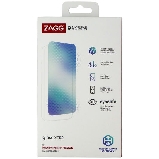 ZAGG InvisibleShield (Glass XTR2) Screen Protector for iPhone 14 Pro - Clear Cell Phone - Screen Protectors Zagg    - Simple Cell Bulk Wholesale Pricing - USA Seller