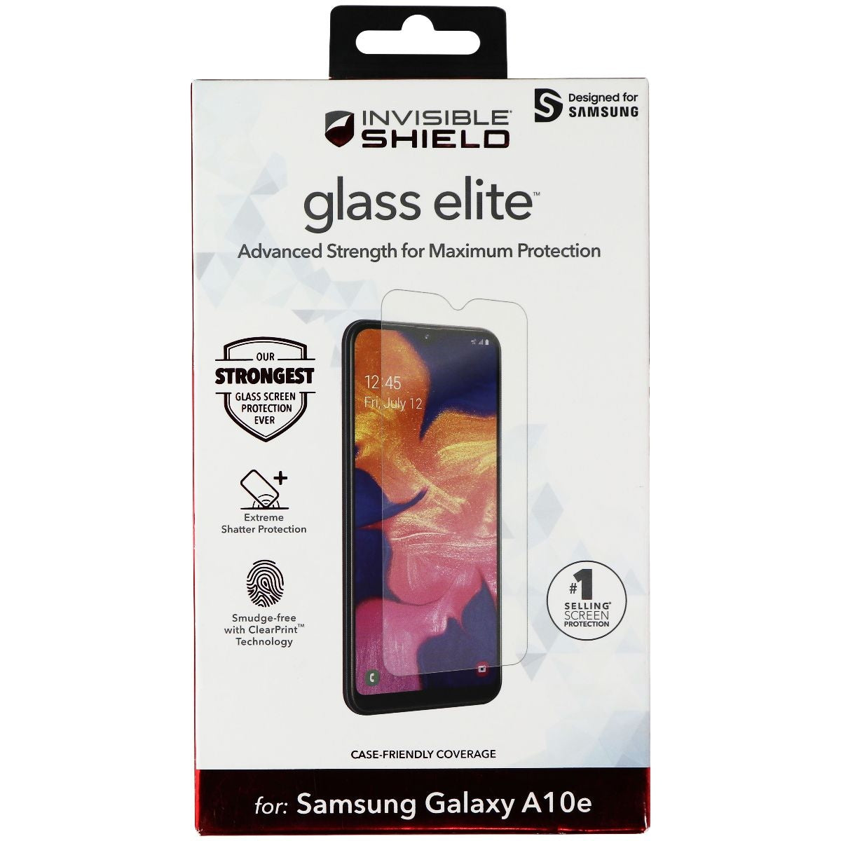 ZAGG InvisibleShield Glass Elite Screen Protector for Samsung Galaxy A10e Cell Phone - Screen Protectors Zagg    - Simple Cell Bulk Wholesale Pricing - USA Seller