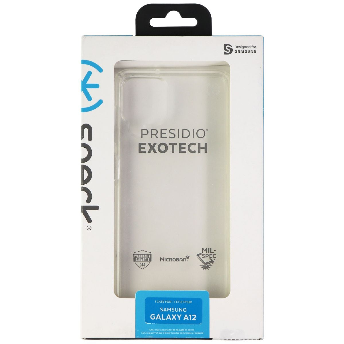 Speck Presidio Exotech Case for Galaxy A12 - Clear Cell Phone - Cases, Covers & Skins Speck    - Simple Cell Bulk Wholesale Pricing - USA Seller