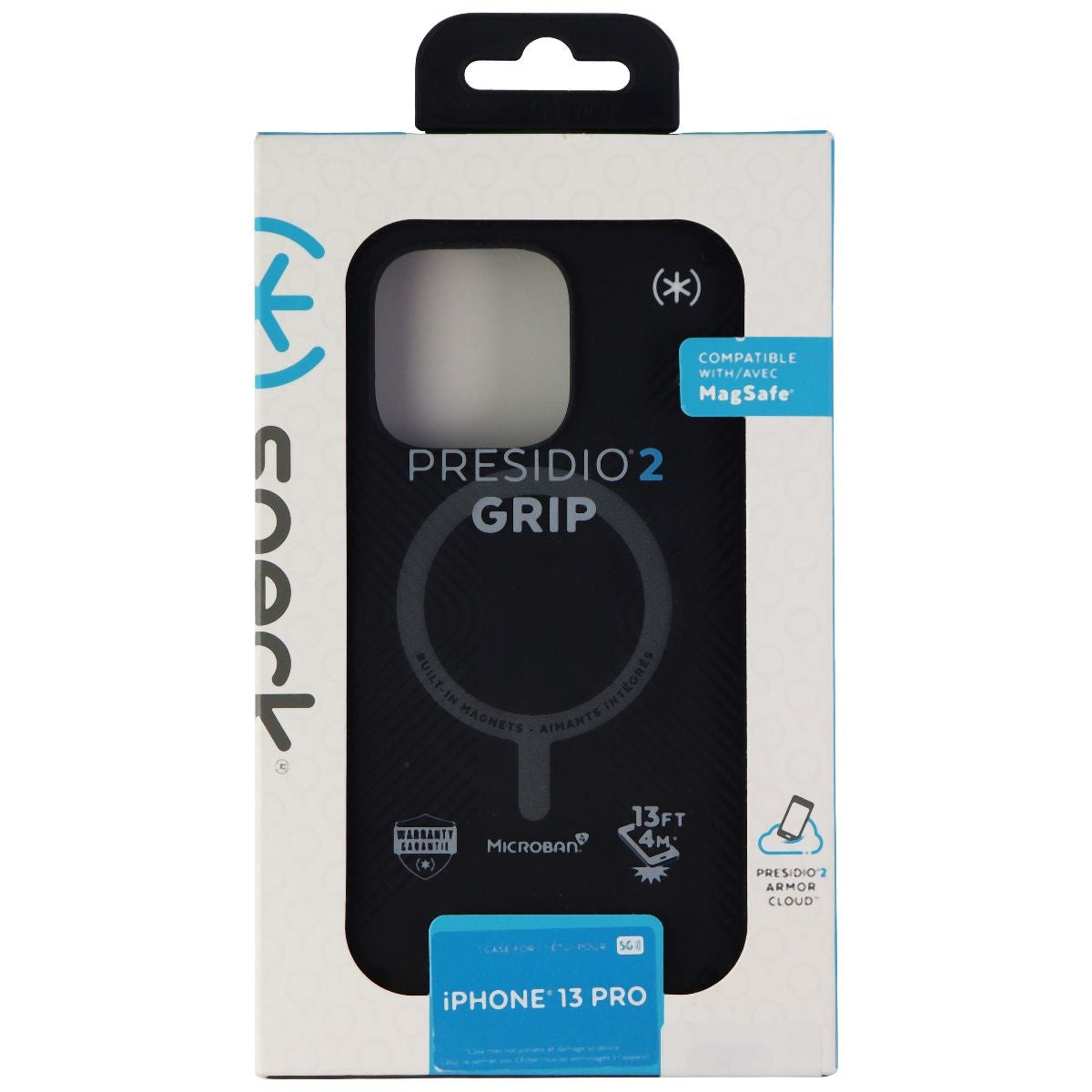 Speck Presidio2 Grip SeriesCase for MagSafe for Apple iPhone 13 Pro - Black Cell Phone - Cases, Covers & Skins Speck - Simple Cell Bulk Wholesale Pricing - USA Seller