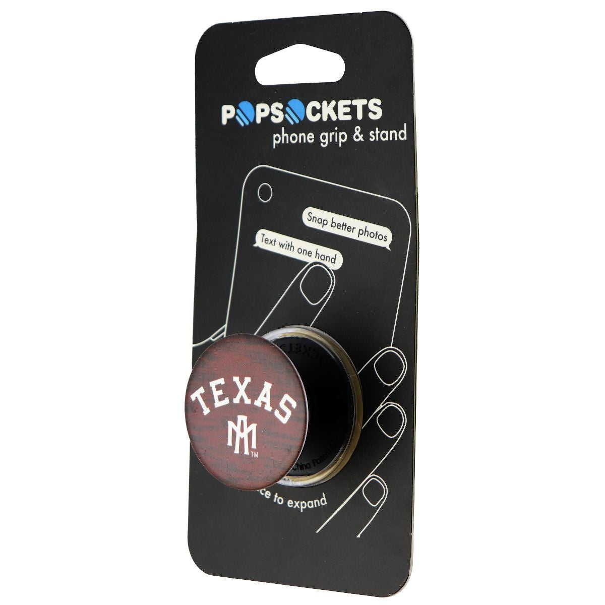 PopSockets: Collapsible Grip & Stand for Phones and Tablets - Texas A&M Cell Phone - Mounts & Holders PopSockets - Simple Cell Bulk Wholesale Pricing - USA Seller