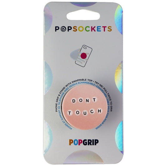 PopSockets PopGrip Expanding Stand and Grip w/ Swappable Top - Dont Touch / Pink Cell Phone - Mounts & Holders PopSockets - Simple Cell Bulk Wholesale Pricing - USA Seller