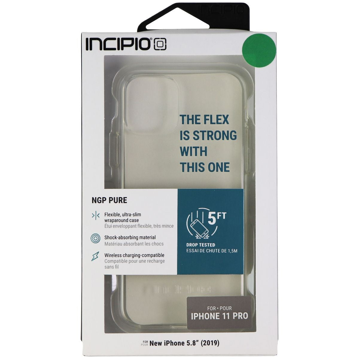 Incipio NGP Pure Series Flexible Gel Case for Apple iPhone 11 Pro - Clear Cell Phone - Cases, Covers & Skins Incipio - Simple Cell Bulk Wholesale Pricing - USA Seller