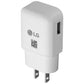 LG (5V/2A) Single USB Wall Charger Travel Adapter - White (MCS-V02WR) Cell Phone - Chargers & Cradles LG - Simple Cell Bulk Wholesale Pricing - USA Seller