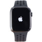Apple Watch NIKE Series 6 (GPS + LTE) - 44mm Space Gray AL/Black Sp Band (A2294) Smart Watches Apple - Simple Cell Bulk Wholesale Pricing - USA Seller