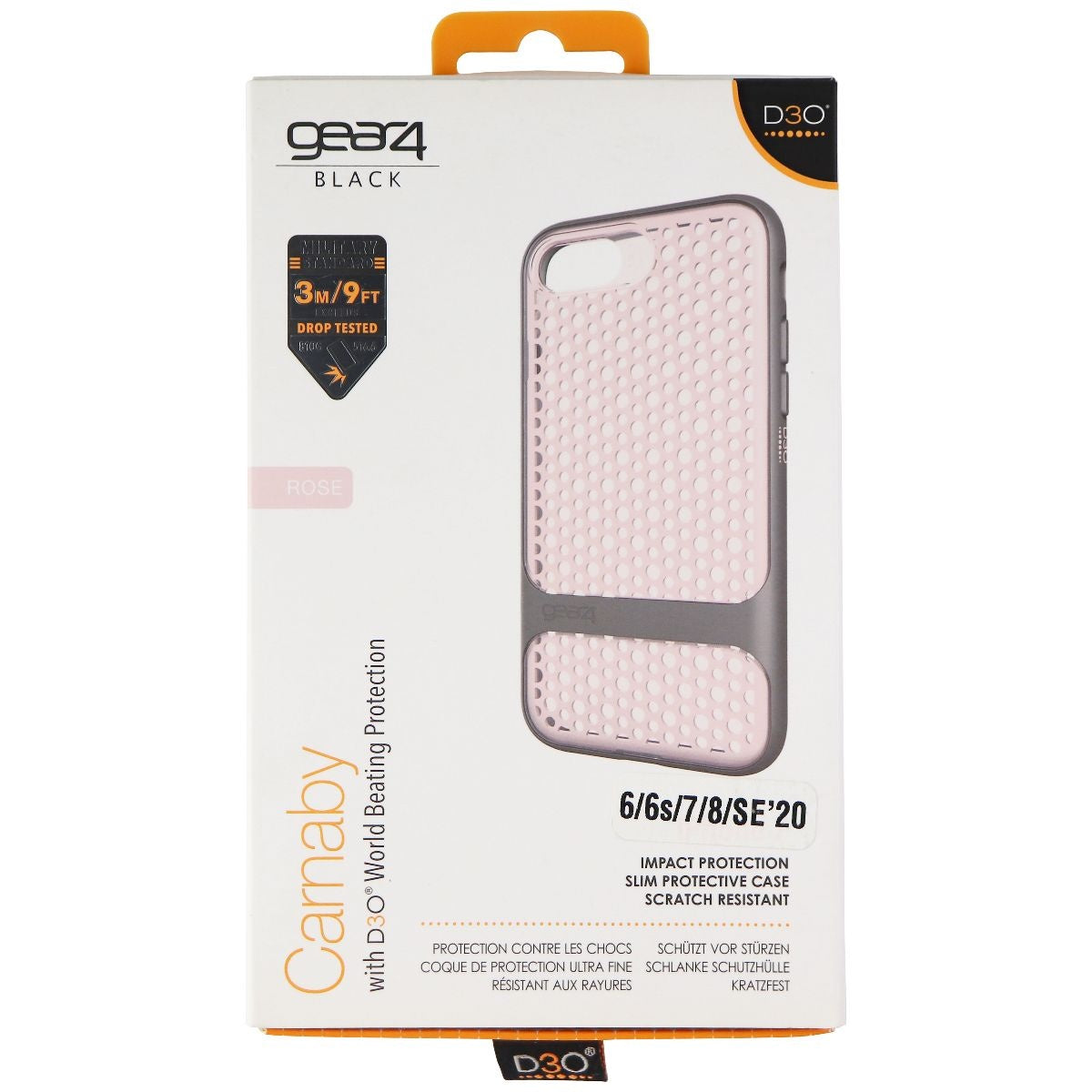 ZAGG Carnaby with D30 World Beating Protection Case for iPhone 7 - Rose Gold Cell Phone - Cases, Covers & Skins Zagg    - Simple Cell Bulk Wholesale Pricing - USA Seller