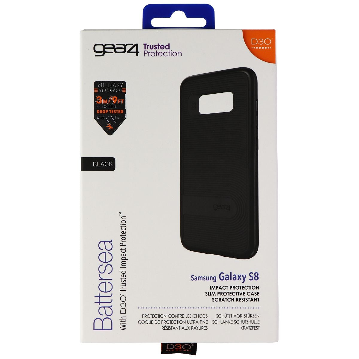 ZAGG Battersea Series Case for Samsung Galaxy S8 Smartphones - Black Cell Phone - Cases, Covers & Skins Zagg    - Simple Cell Bulk Wholesale Pricing - USA Seller