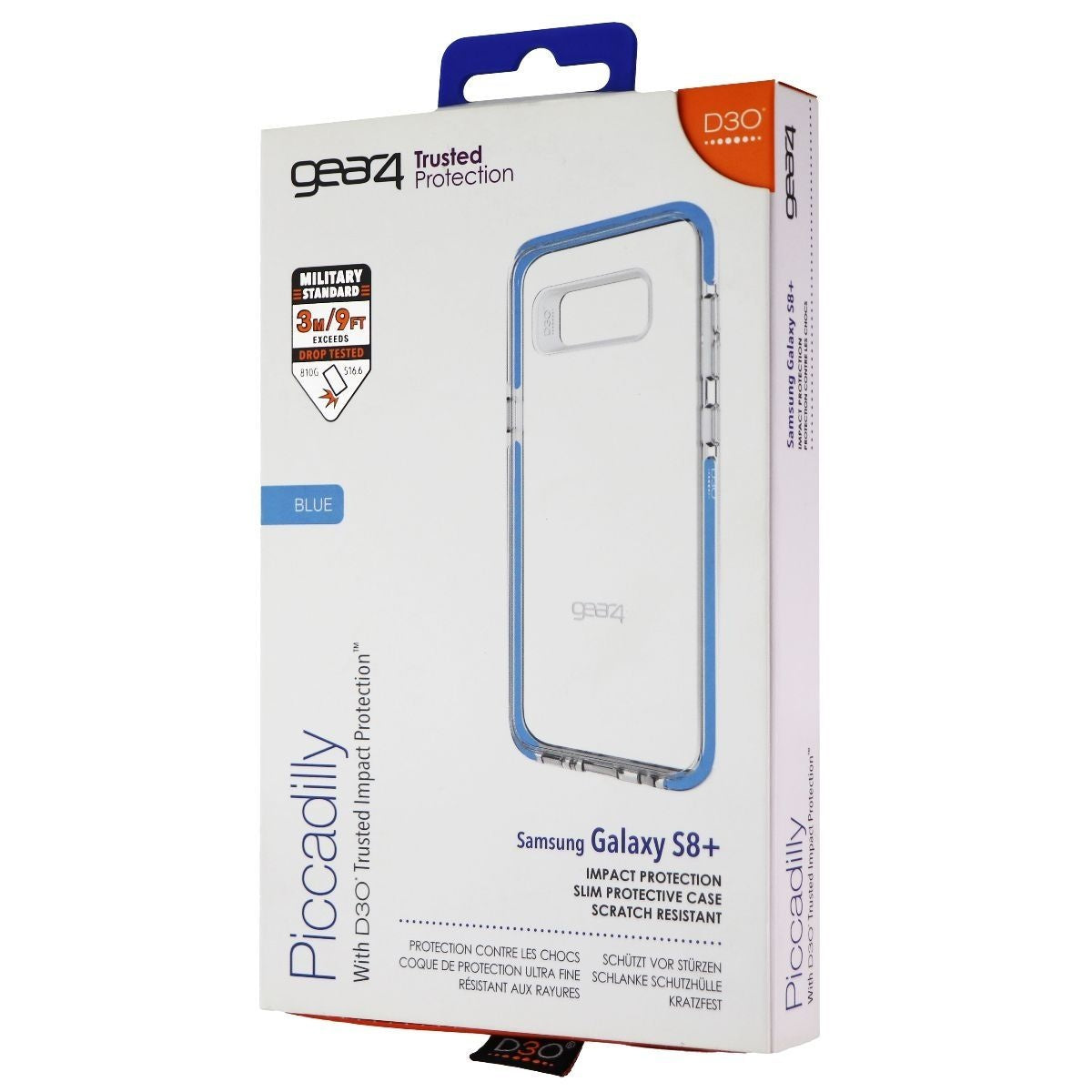 ZAGG (28412) Piccadilly Case for Samsung Galaxy S8+ - Coral Blue Cell Phone - Cases, Covers & Skins Zagg    - Simple Cell Bulk Wholesale Pricing - USA Seller