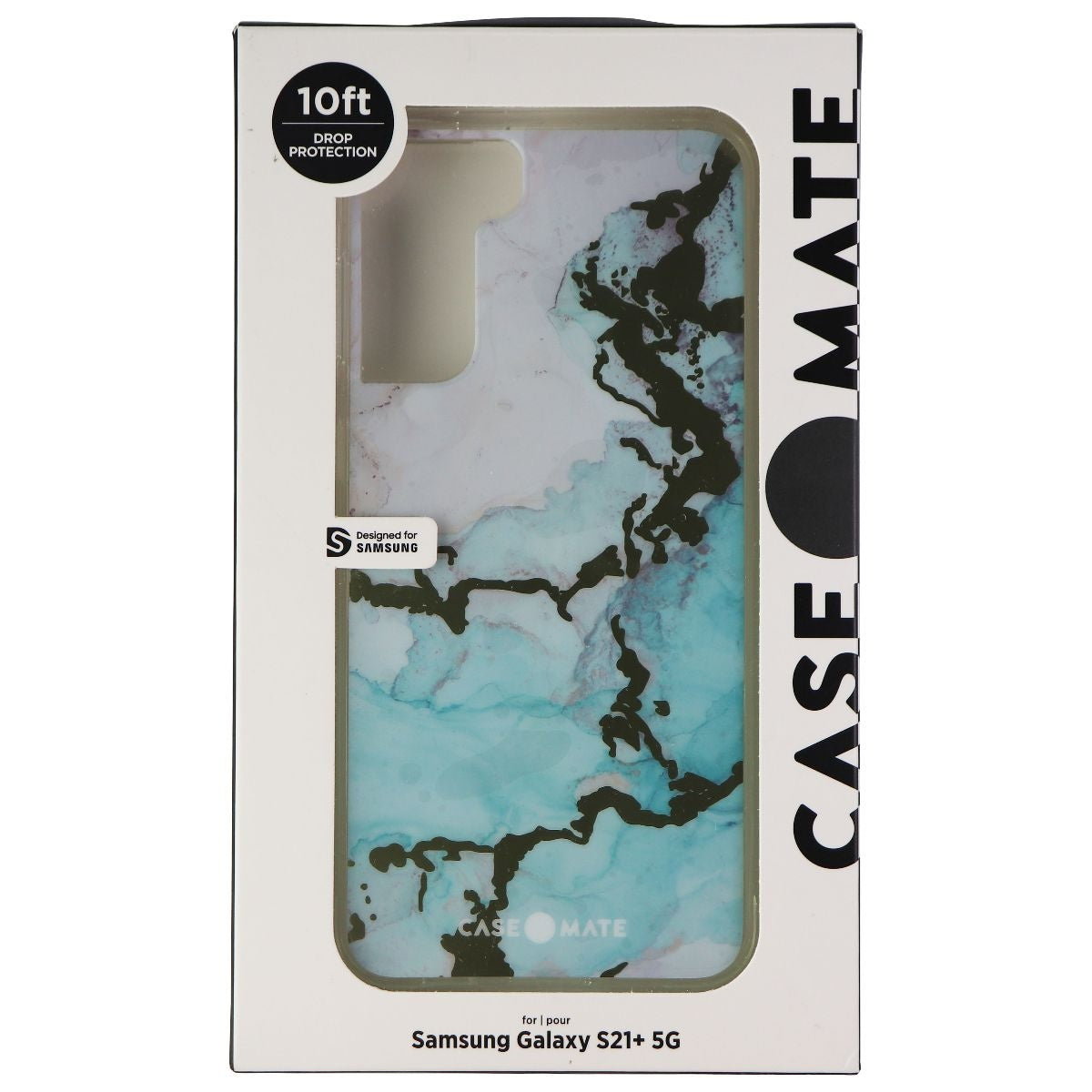 Case-Mate Prints Series Hard Case for Samsung Galaxy (S21+) 5G - Ocean Marbles Cell Phone - Cases, Covers & Skins Case-Mate - Simple Cell Bulk Wholesale Pricing - USA Seller