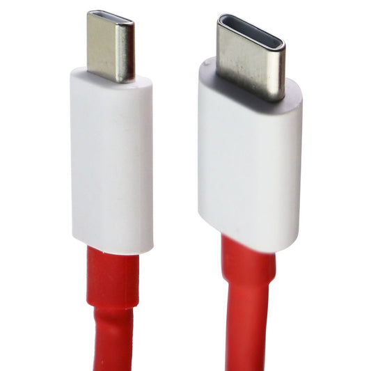 OnePlus (3.3-Foot) 1m USB-C to USB-C Charge and Sync Cable - Red/White (D307) Cell Phone - Cables & Adapters OnePlus - Simple Cell Bulk Wholesale Pricing - USA Seller