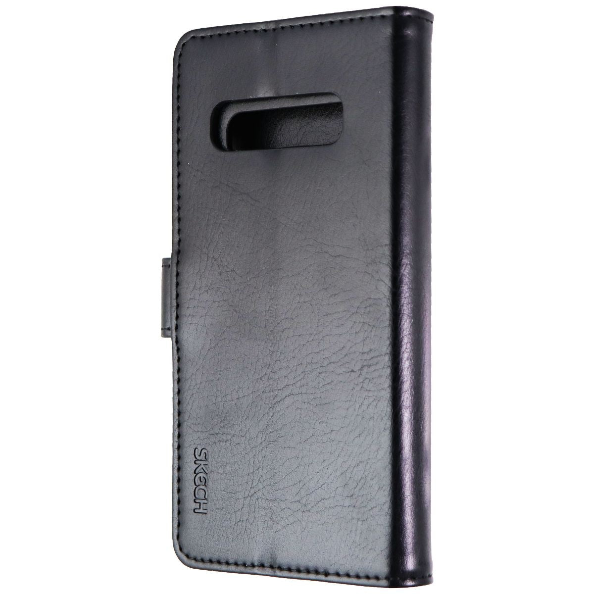 Skech Polo Book Clutch Wallet Cover Detachable Case for Galaxy S10 - Black