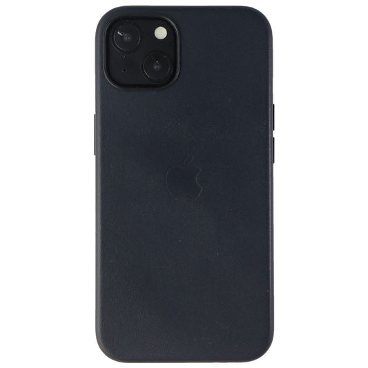 Apple Leather Case for MagSafe for Apple iPhone 13 - Midnight