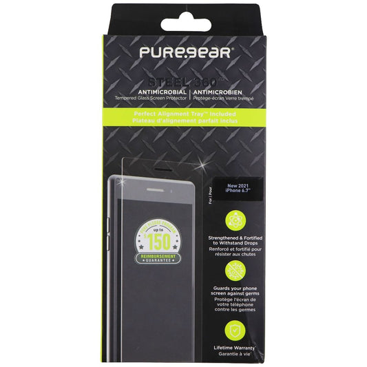 PureGear Steel 360 Tempered Glass Protector for Apple iPhone 13 Pro Max - Clear Cell Phone - Screen Protectors PureGear    - Simple Cell Bulk Wholesale Pricing - USA Seller