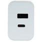 PureGear LightSpeed 30W Dual USB-A/USB-C Port Wall Charger - White Cell Phone - Chargers & Cradles PureGear - Simple Cell Bulk Wholesale Pricing - USA Seller