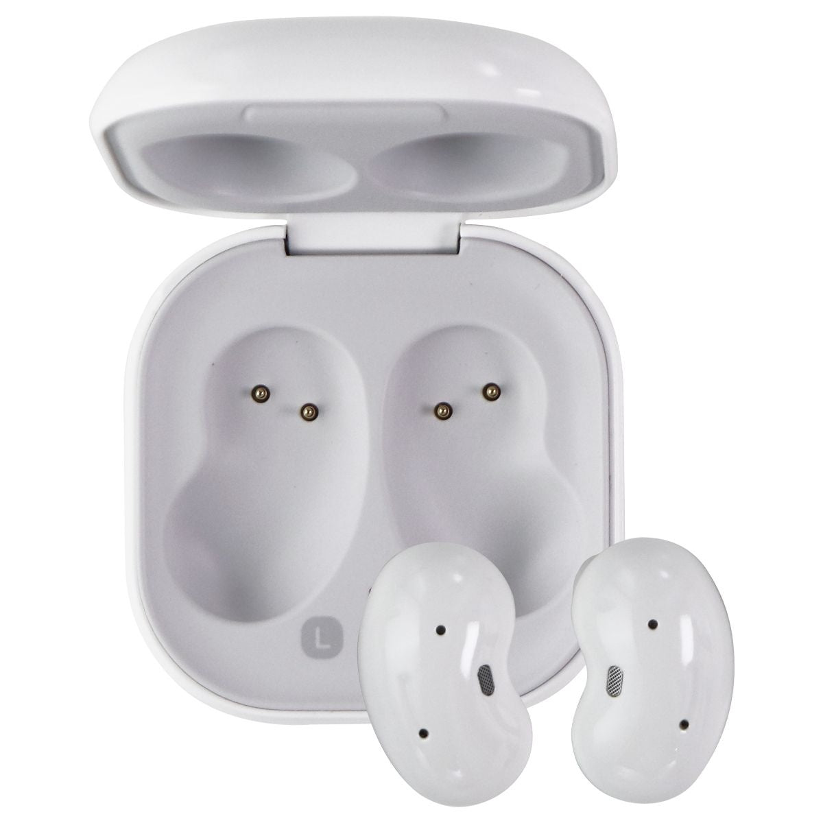 Samsung Galaxy Buds Live - True Wireless EarBuds with ANC - Mystic White Portable Audio - Headphones Samsung - Simple Cell Bulk Wholesale Pricing - USA Seller