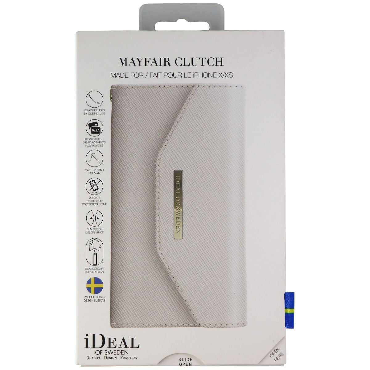 iDeal of Sweden Mayfair Clutch Wallet Case for Apple iPhone X / Xs - White Cell Phone - Cases, Covers & Skins iDeal of Sweden - Simple Cell Bulk Wholesale Pricing - USA Seller