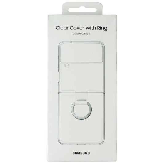Samsung Clear Cover with Ring for Samsung Galaxy Z Flip4 - Clear Cell Phone - Cases, Covers & Skins Samsung    - Simple Cell Bulk Wholesale Pricing - USA Seller