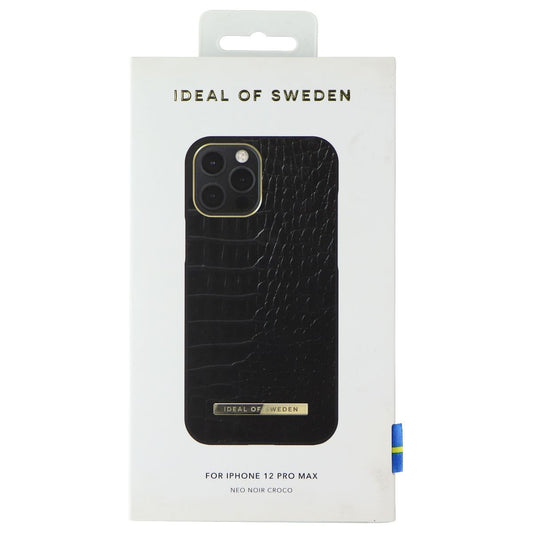 iDeal of Sweden Neo Noir Croco Case for Apple iPhone 12 Pro Max - Black Cell Phone - Cases, Covers & Skins iDeal of Sweden    - Simple Cell Bulk Wholesale Pricing - USA Seller