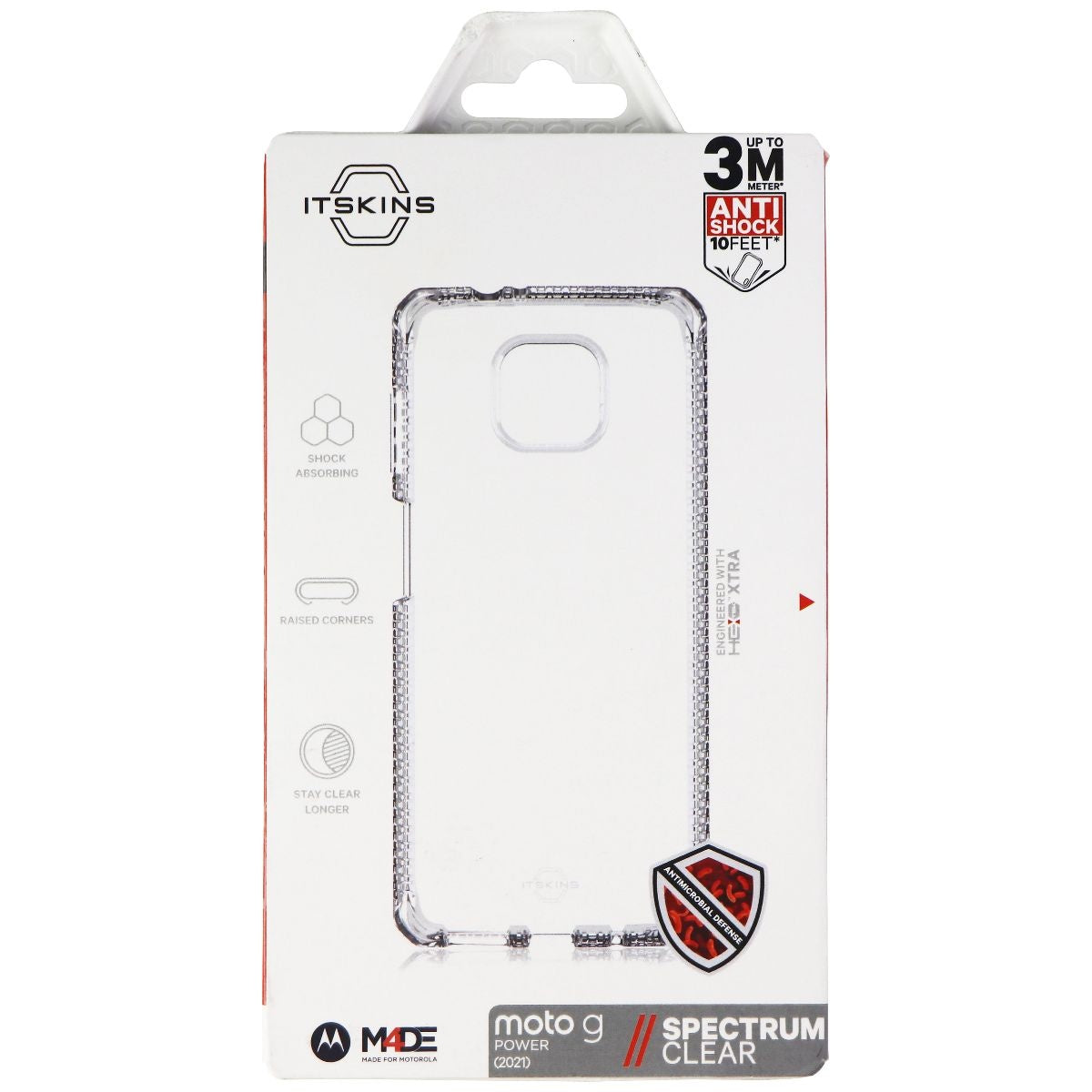ITSKINS Spectrum Clear Series Flexible Gel Case for Moto G Power (2021) - Clear