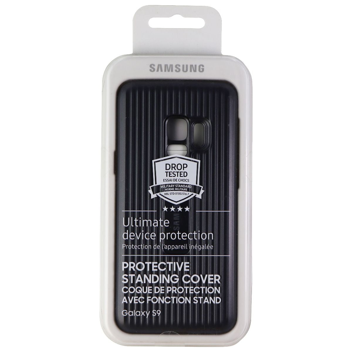Samsung Rugged Protective Standing Cover w/ Kickstand for Galaxy S9 - Black Cell Phone - Cases, Covers & Skins Samsung - Simple Cell Bulk Wholesale Pricing - USA Seller