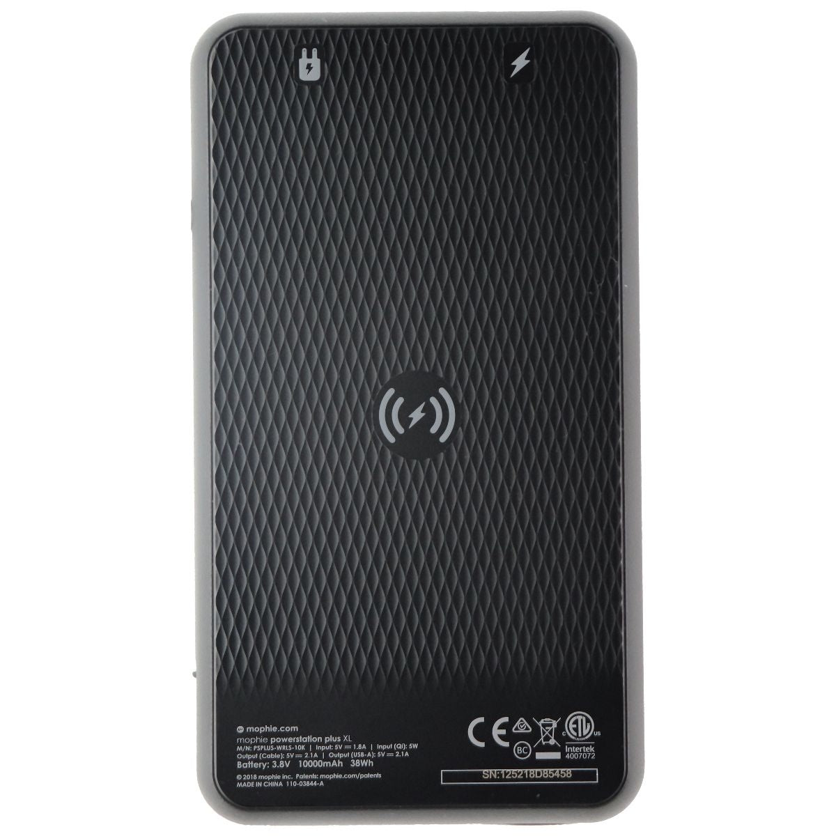 Mophie Powerstation Plus XL 10,000 mAh Power Bank with Switch Tip Cable - Black Cell Phone - Chargers & Cradles Mophie    - Simple Cell Bulk Wholesale Pricing - USA Seller