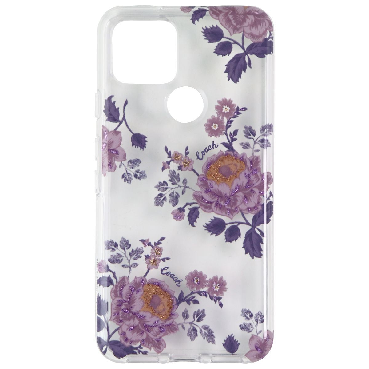 Coach Protective Hard Case for Google Pixel 5 - Moody Floral Clear Cell Phone - Cases, Covers & Skins Coach    - Simple Cell Bulk Wholesale Pricing - USA Seller