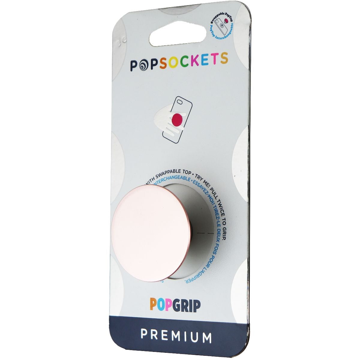 PopSockets PopGrip Swappable Phone Grip & Stand - Aluminum Rose Gold Cell Phone - Mounts & Holders PopSockets - Simple Cell Bulk Wholesale Pricing - USA Seller