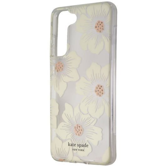 Kate Spade Protective Hardshell Case for Galaxy S21 FE 5G - HollyHock Floral Cell Phone - Cases, Covers & Skins Kate Spade    - Simple Cell Bulk Wholesale Pricing - USA Seller