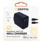 Griffin PowerBlock USB-C PD Wall Charger (18W) + USB-C to 8-Pin Cable - Black