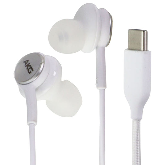 Samsung AKG Stereo USB-C Headset with In-Line Mic - White (GH59-15149A) BULK Portable Audio - Headphones Samsung - Simple Cell Bulk Wholesale Pricing - USA Seller