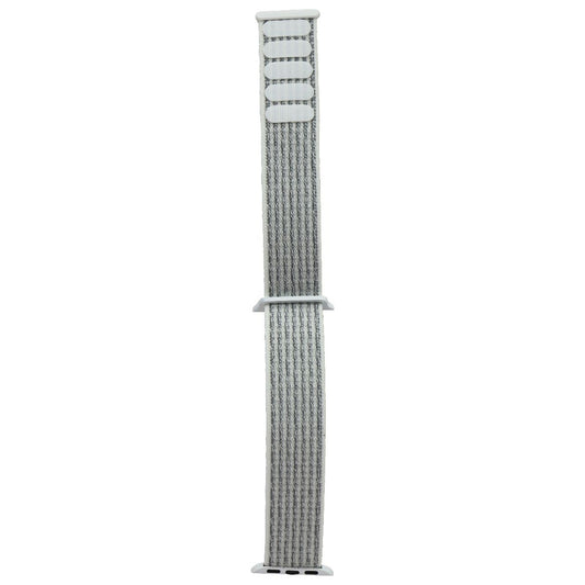 Generic One Piece Sport Loop Band for Apple Watch (38/40/41mm) - White/Gray Smart Watch Accessories - Watch Bands Unbranded    - Simple Cell Bulk Wholesale Pricing - USA Seller