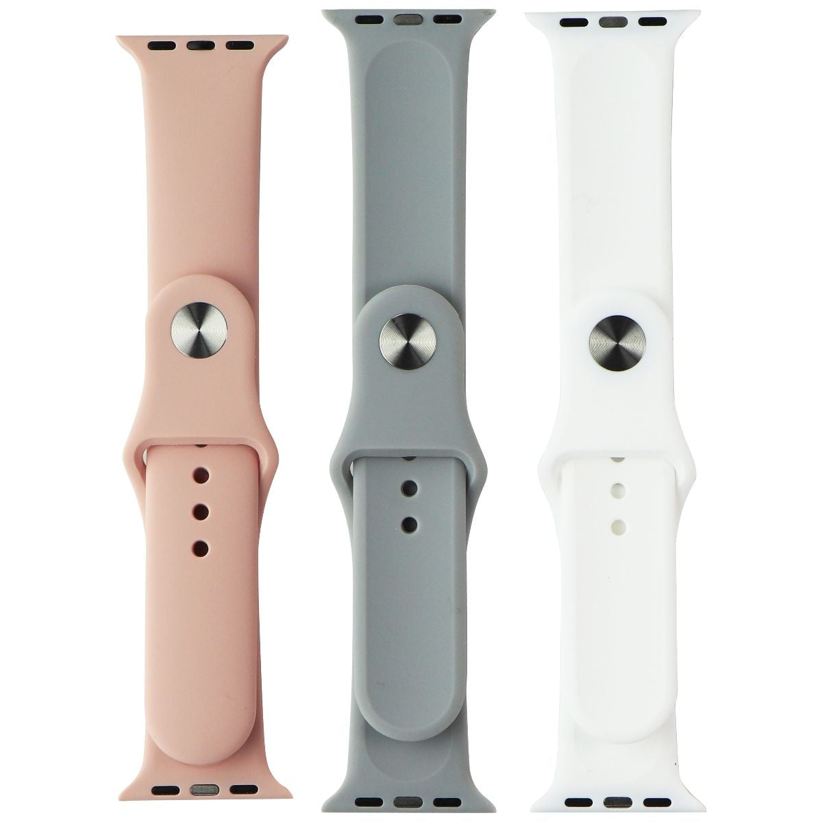 PureGear Watch Band Set for Apple Watch 38/40/41mm - White/Pink/Gray