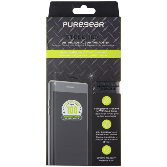 PureGear Steel 360 Series Tempered Glass for Galaxy A51 / A51 5G - Clear Cell Phone - Screen Protectors PureGear    - Simple Cell Bulk Wholesale Pricing - USA Seller