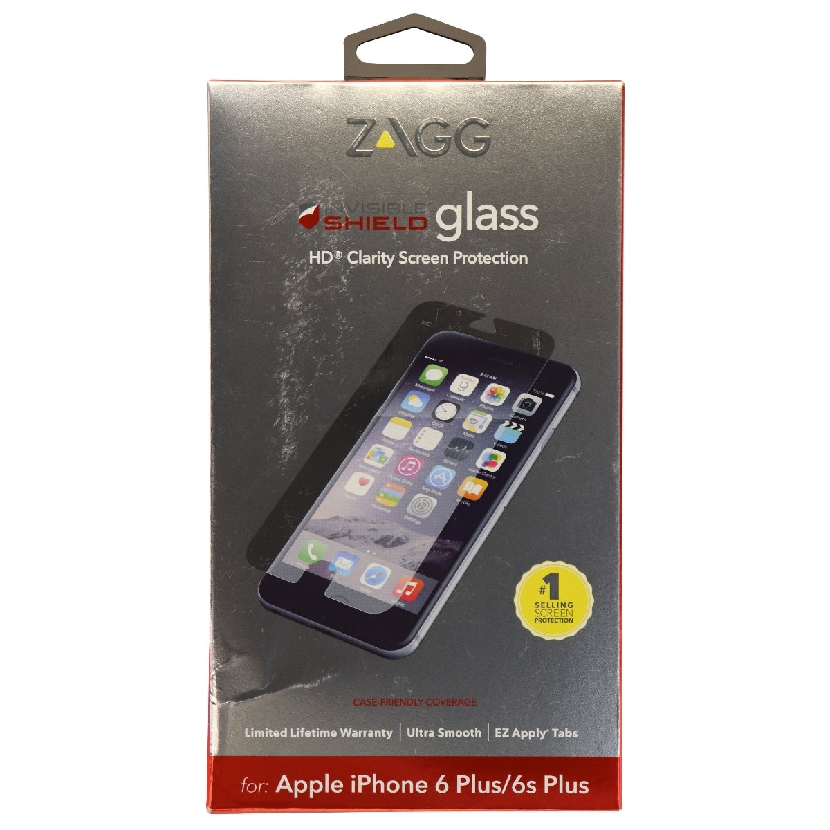 ZAGG Invisible SHIELD for iPhone 6 Plus 6S Plus -HD GLASS - Screen Protector Cell Phone - Screen Protectors Zagg - Simple Cell Bulk Wholesale Pricing - USA Seller
