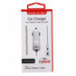 ZipKord 2.4A Coiled Car Charger w/ Apple Connector White iPhone X 8 7 Cell Phone - Chargers & Cradles ZipKord - Simple Cell Bulk Wholesale Pricing - USA Seller