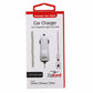 ZipKord 2.4A Coiled Car Charger w/ Apple Connector White iPhone X 8 7 Cell Phone - Chargers & Cradles ZipKord - Simple Cell Bulk Wholesale Pricing - USA Seller