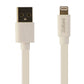 ZipKord (ZKCB8P5W14) 5Ft Charge and Sync Data Cable for iPhones - White Cell Phone - Cables & Adapters ZipKord - Simple Cell Bulk Wholesale Pricing - USA Seller