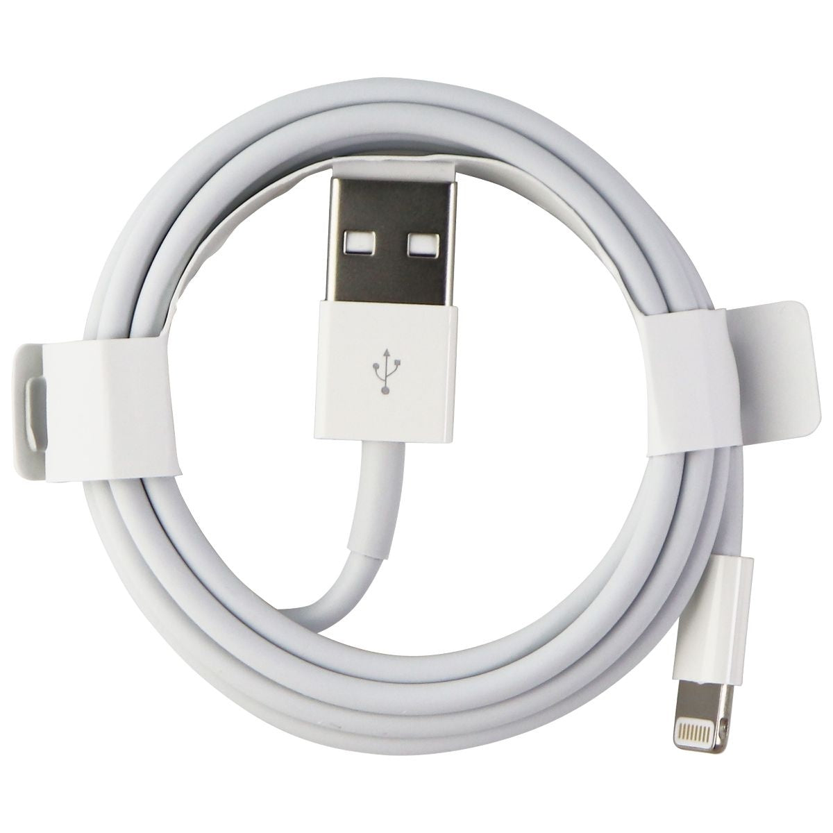 Apple (MD818ZM/A) 3.3Ft USB Cable for iPhones White Simple Cell Bulk