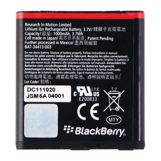 Blackberry EM1 Replacement Battery (1,000mAh) for BlackBerry Curve 9350 - Black Cell Phone - Batteries Blackberry    - Simple Cell Bulk Wholesale Pricing - USA Seller