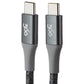 360 Electrical (8FT) Braided USB-C to USB-C Charge and Sync Cable - Gray Cell Phone - Cables & Adapters 360 Electrical    - Simple Cell Bulk Wholesale Pricing - USA Seller
