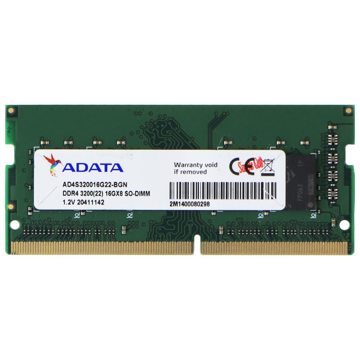 Adata 16GB RAM Memory DDR4 3200MHz (AD4S320016G22-BGN) Computer Parts - Memory (RAM) ADATA    - Simple Cell Bulk Wholesale Pricing - USA Seller