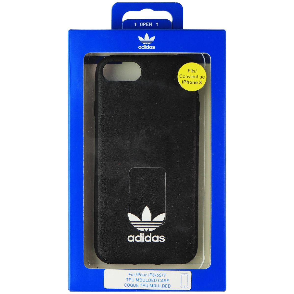 Adidas Moulded Logo Case for Apple iPhone 8/7/6s/6 - Black Cell Phone - Cases, Covers & Skins Adidas    - Simple Cell Bulk Wholesale Pricing - USA Seller