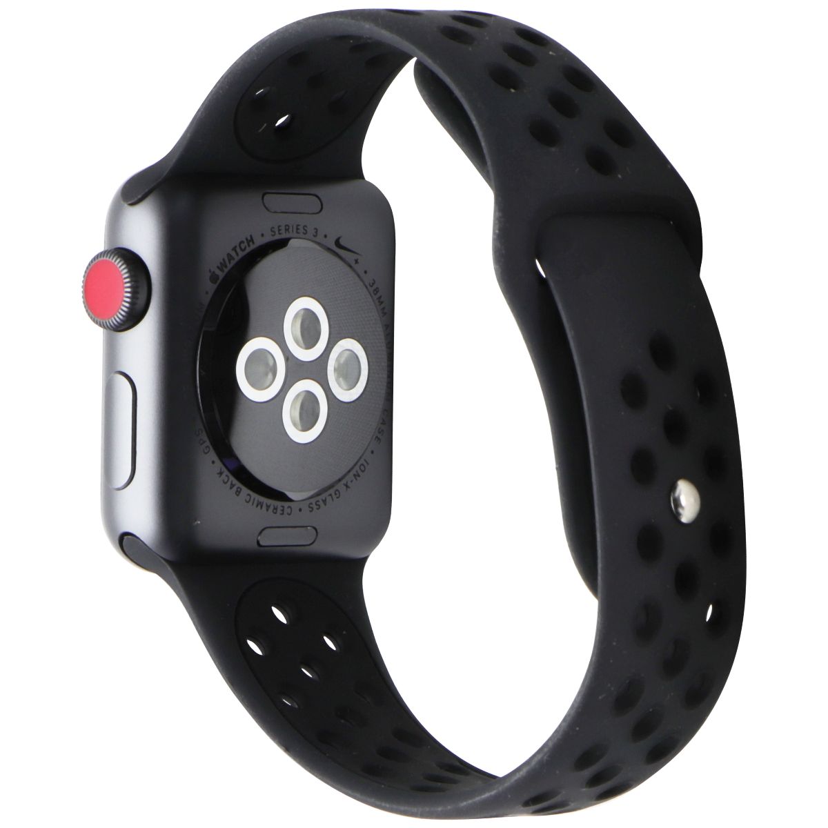 Apple Watch Nike+ Series 3 (GPS+LTE) (A1860) 38mm Space Gray AL/BLK Nike Sp Band Smart Watches Apple    - Simple Cell Bulk Wholesale Pricing - USA Seller