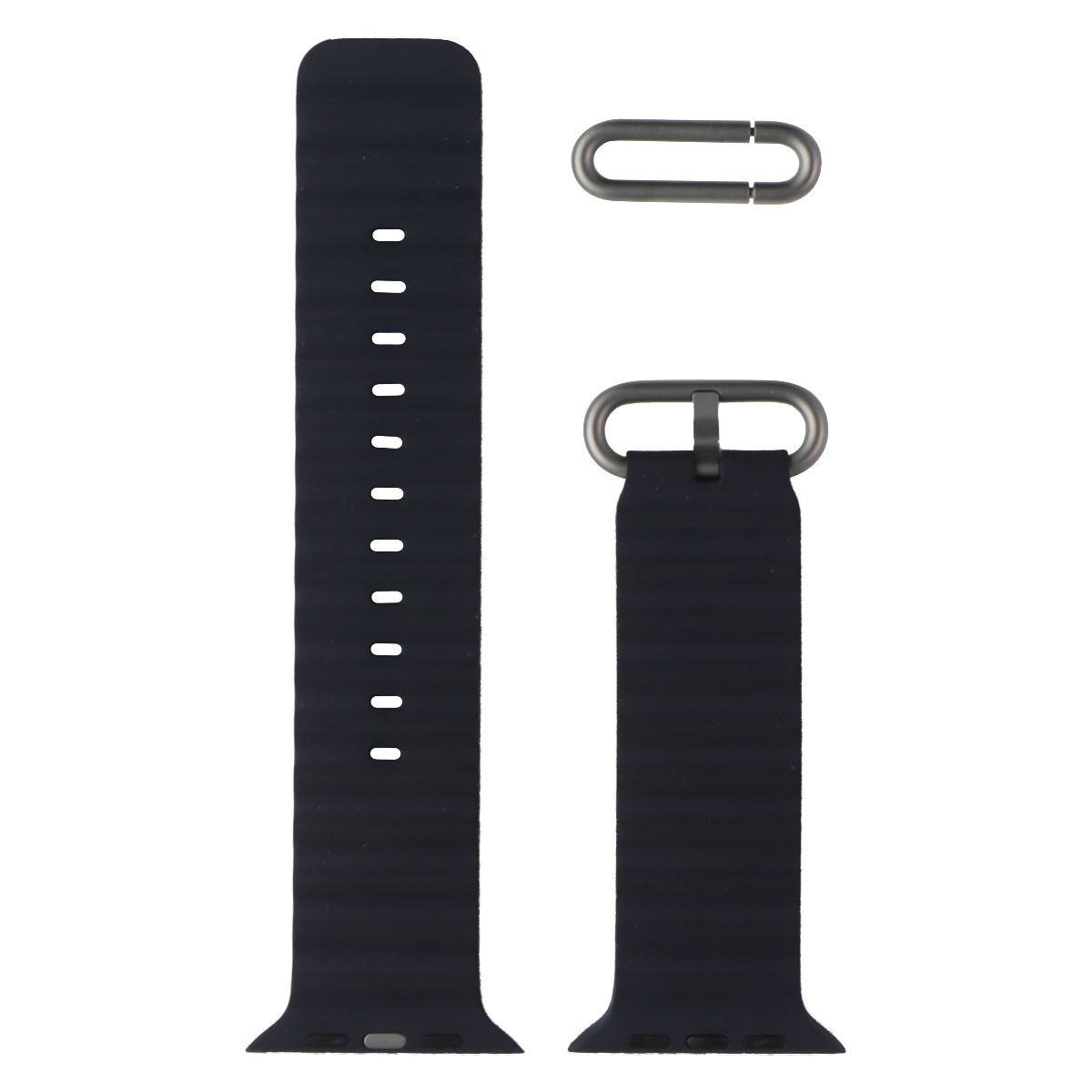 Apple Watch Band - Ocean Band (49mm) - Midnight - Regular for Apple Watch Ultra Smart Watch Accessories - Watch Bands Apple    - Simple Cell Bulk Wholesale Pricing - USA Seller