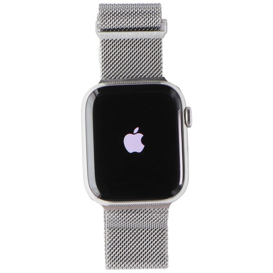 Apple Watch Series 7 (A2478) (GPS+LTE) 45mm SS Silver/ Milanese Band Smart Watches Apple    - Simple Cell Bulk Wholesale Pricing - USA Seller