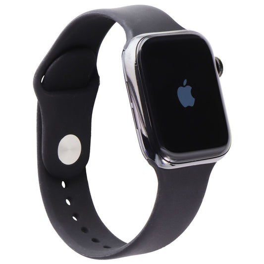 Apple Watch Series 4 (44mm) A2008 (GPS + LTE) - Space Black SS/Black Sport Band Smart Watches Apple    - Simple Cell Bulk Wholesale Pricing - USA Seller