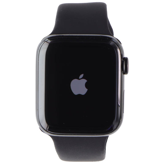 Apple Watch Series 4 (44mm) A2008 (GPS + LTE) - Space Black SS/Black Sport Band Smart Watches Apple    - Simple Cell Bulk Wholesale Pricing - USA Seller
