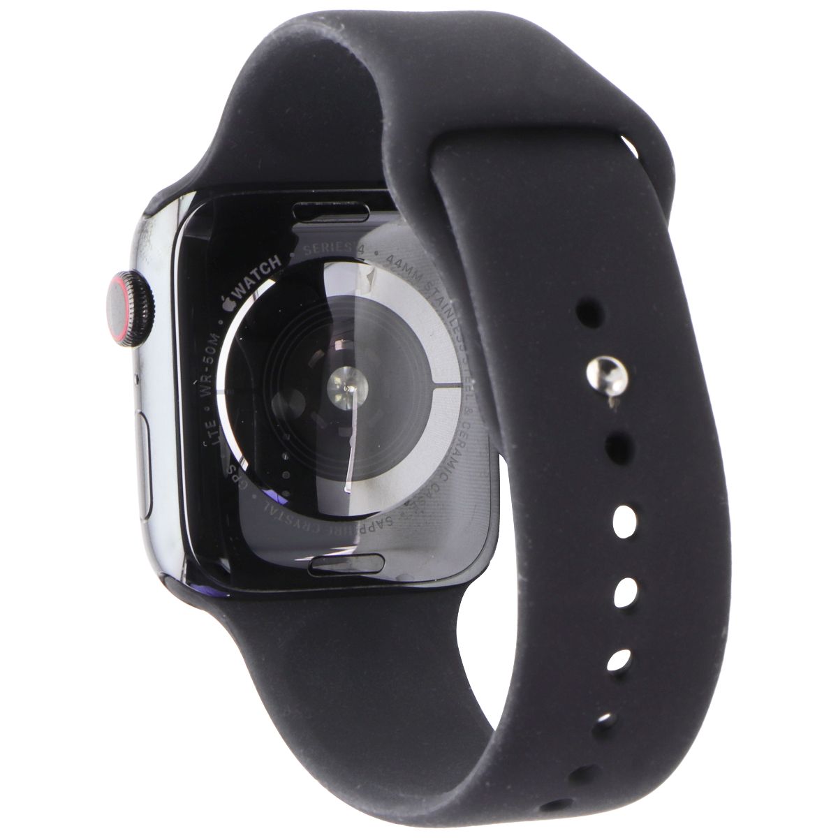 Apple Watch Series 4 (44mm) A2008 (GPS + LTE) - Space Black SS/Black Sport Band Smart Watches Apple    - Simple Cell Bulk Wholesale Pricing - USA Seller